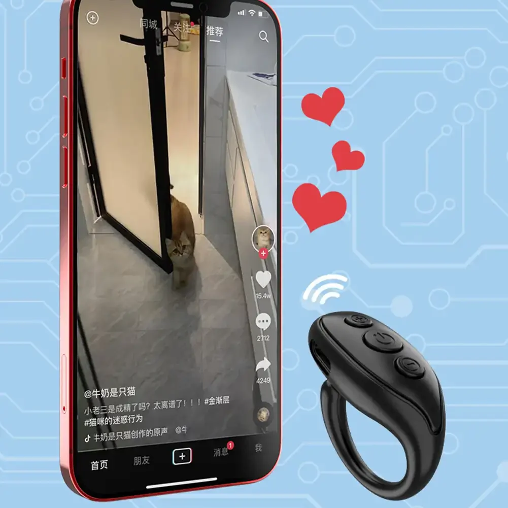 Pierścień Bluetooth do TikToka: przewijanie i lajki 📱