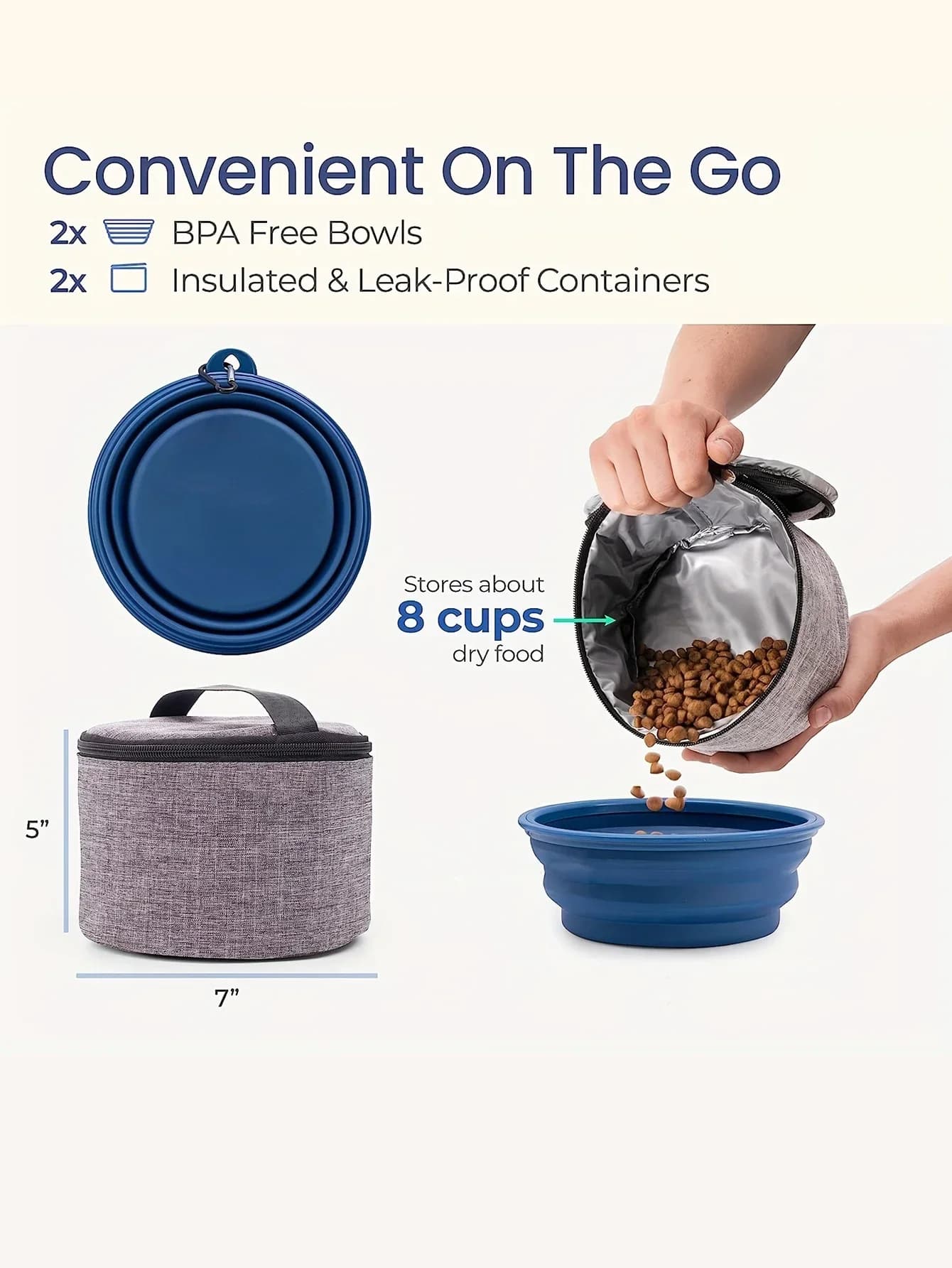 Duży 6-częściowy wielofunkcyjny organizer dla psa 🐶